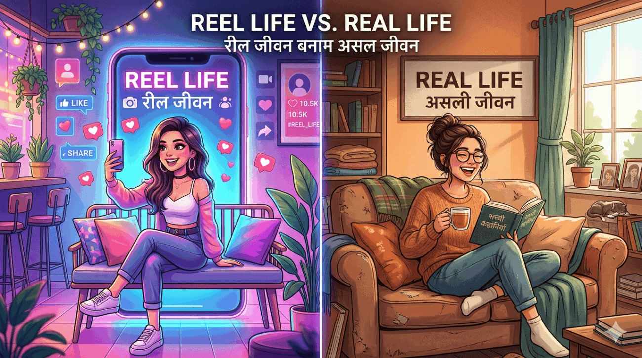 Reels vs Real Life (रील बनाम रीयल लाइफ) 1000038284