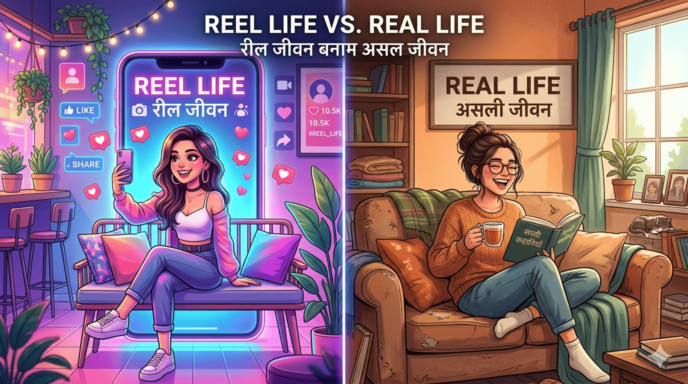 Reels vs Real Life (रील बनाम रीयल लाइफ)